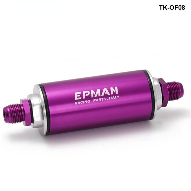 Фильтр топливный универсальный EPMAN, вход-выход d 8.6 мм фиолетовый