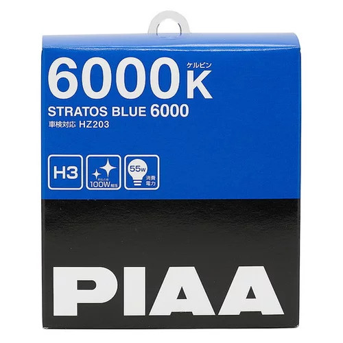 Лампы накаливания PIAA STRATOS BLUE 6000K HZ203 (H3)
